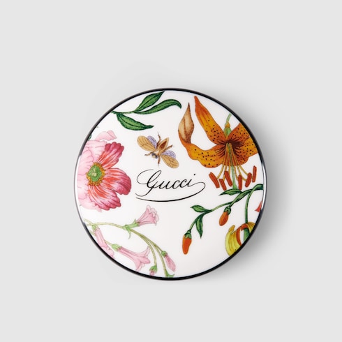 Gucci Flora print small round box - multicolor porcelain