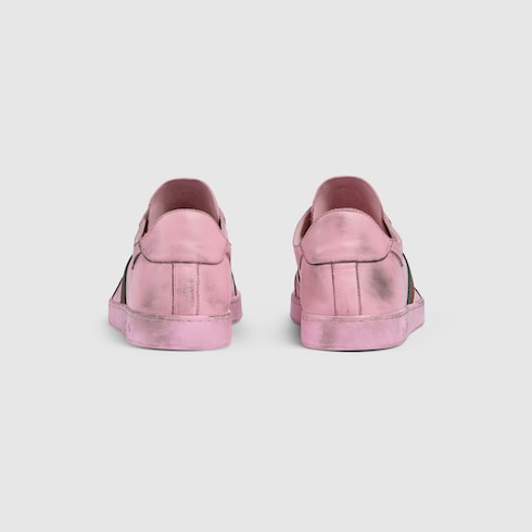 Men's Stretch low-top sneaker - pink leather