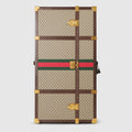 Gucci Savoy maxi rigid shoe trunk - beige and ebony GG Supreme
