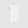 Seamless stretch nylon jersey tank top - white