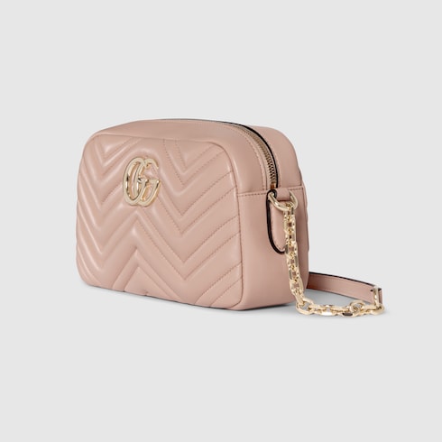 GG Marmont small camera bag - pink beige leather