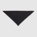 Double G silk wool shawl - black
