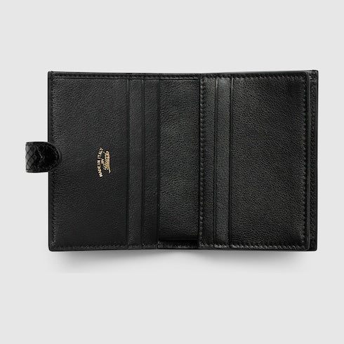 Gucci Jackie python medium wallet - black