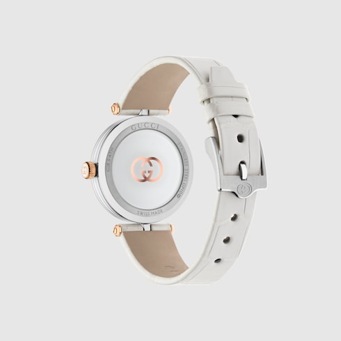 Model 2000 watch, 30mm - white alligator