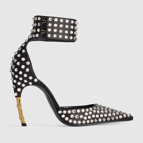 Women's Castello pump - black satin