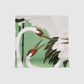 Heron print wallpaper - Green