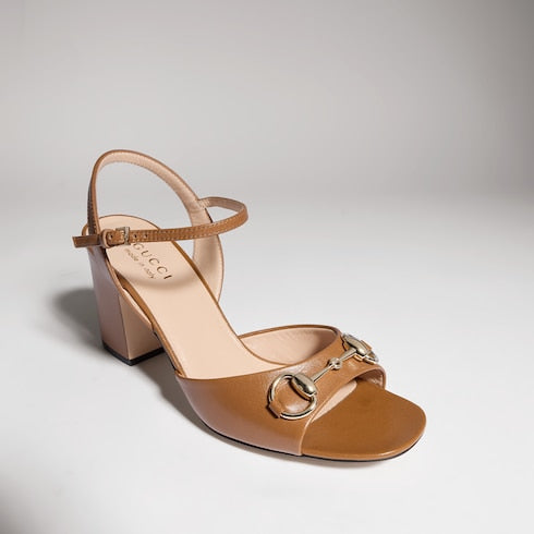 Women's Horsebit sandal - brown leather