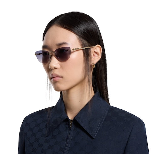 Cat-eye sunglasses - gold