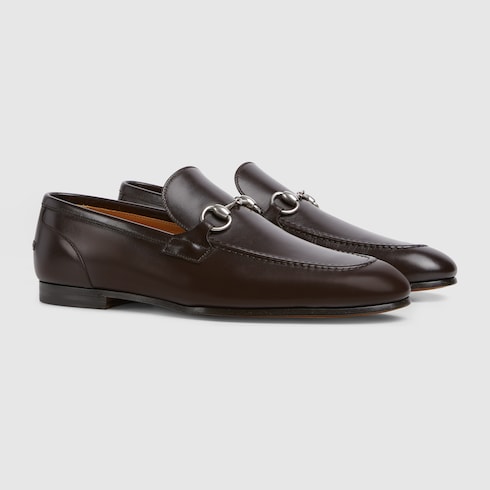 Men's Gucci Jordaan loafer - dark brown leather