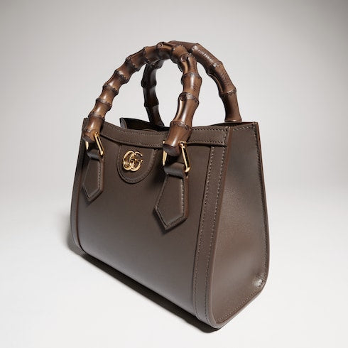 Gucci Diana small tote bag - dark taupe leather