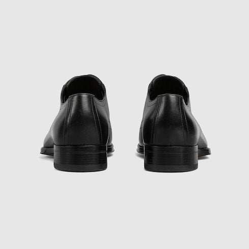 Men's lace-up shoe - black leather
