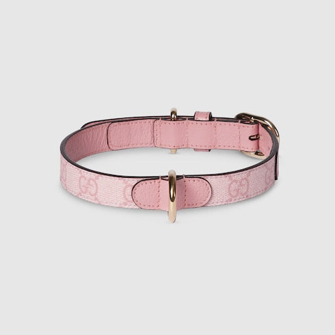 Small/medium collar - powder pink fabric