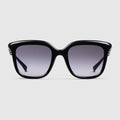 Square frame sunglasses - black
