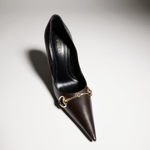 Women's Donna pump - dark brown leather