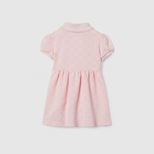Baby GG cotton dress - light pink