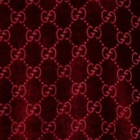 GG stretch velvet devoré zipped jacket - bordeaux