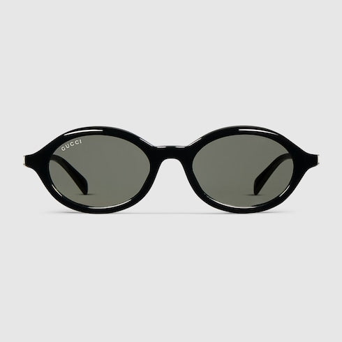 Round frame sunglasses - black