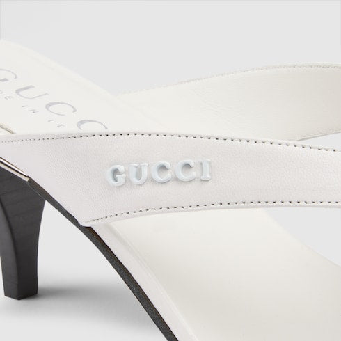 Women's Vittoria thong - white leather