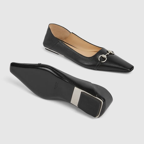 Women's Vittoria ballerina - black leather