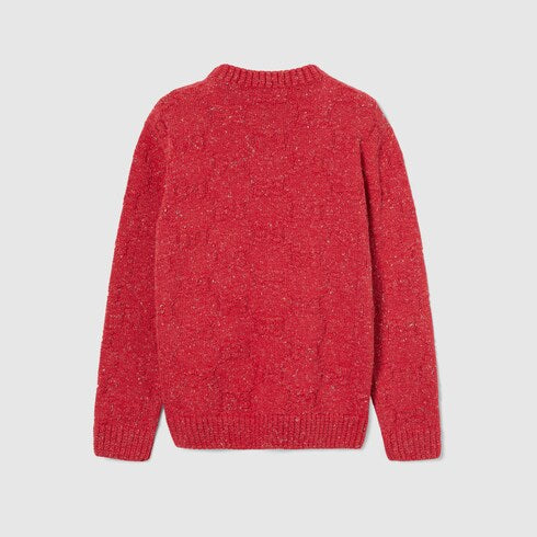 Children's GG cotton sweater - red
