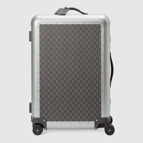Gucci Porter medium trolley - grey and black Supreme