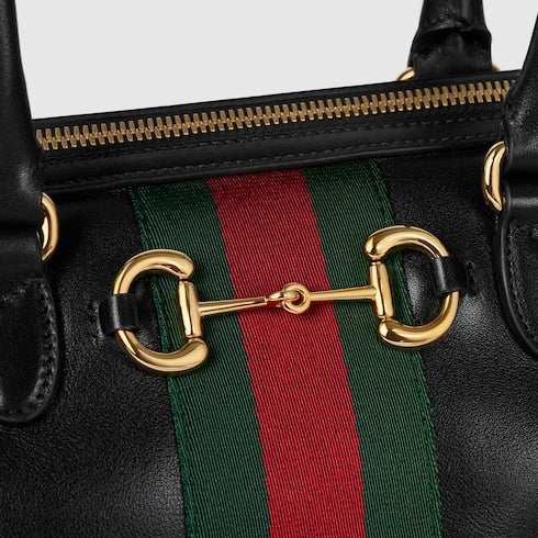Borsetto medium boston bag - black leather