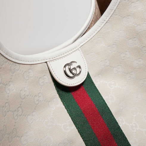 Gucci Giglio large tote bag - ivory GG canvas