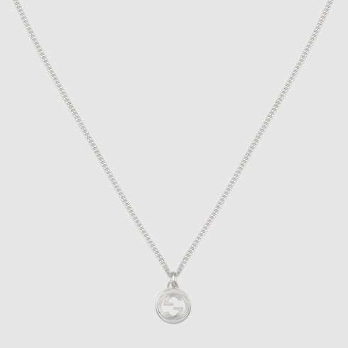 Gucci Interlocking pendant necklace - 925 sterling silver