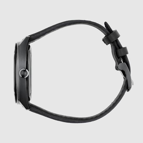 Gucci Interlocking watch, 41mm - black rubber