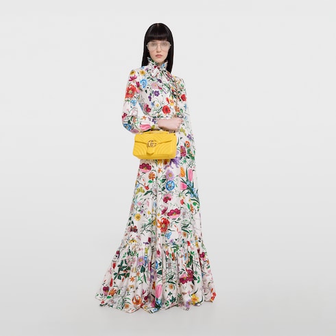 GG Marmont medium shoulder bag - yellow leather