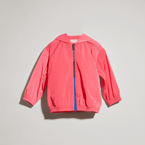 Baby nylon froissé jacket - pink