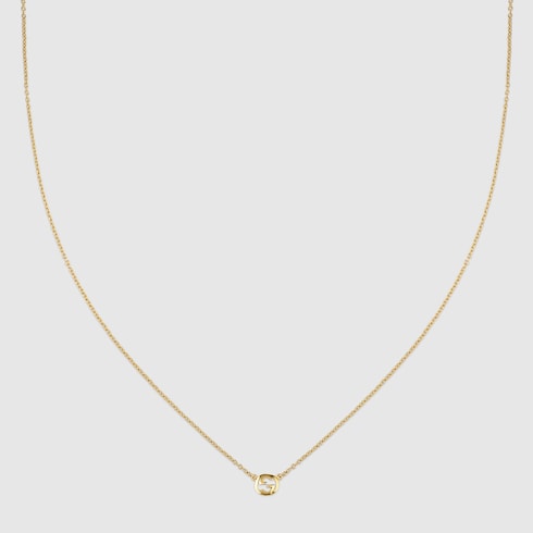 Gucci Interlocking 18k pendant necklace - 18k yellow gold