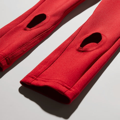 Stretch jersey leggings - red