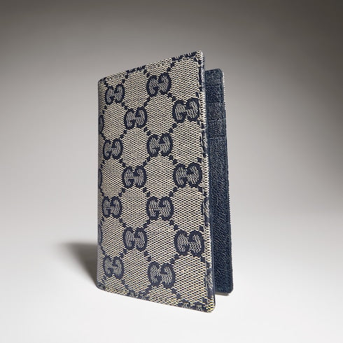 Gucci Essence Classic card case - blue GG canvas