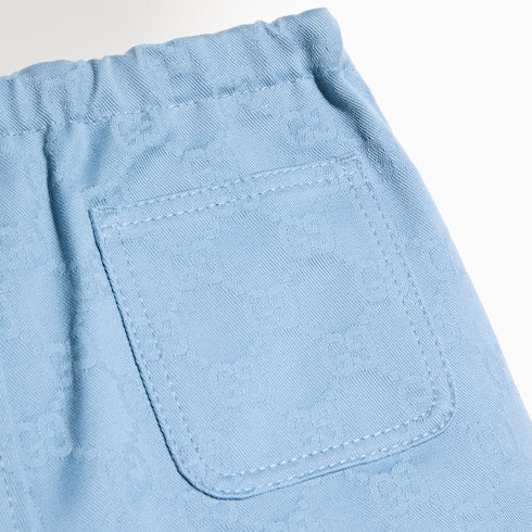 Baby GG gabardine shorts - light blue