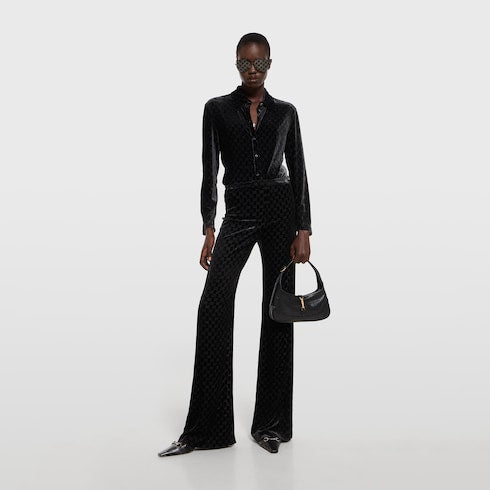 Jackie Slim medium shoulder bag - black leather