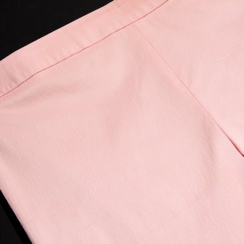 Stretch silk faille leggings - light pink