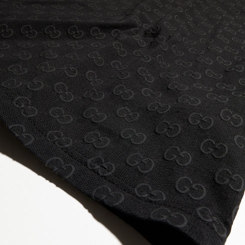 Printed cotton jersey T-shirt - black