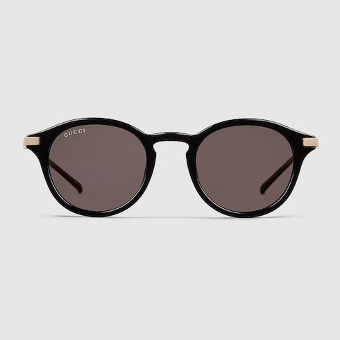 Round frame sunglasses - black