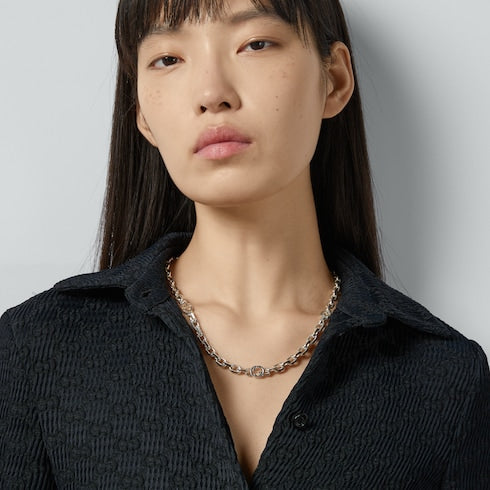 Gucci Interlocking chain necklace - 925 sterling silver