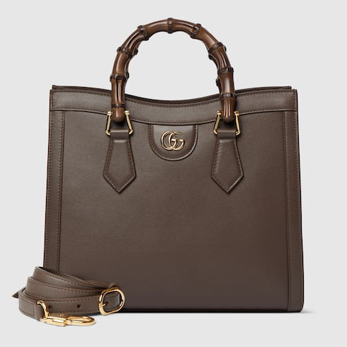 Gucci Diana medium tote bag - dark taupe leather