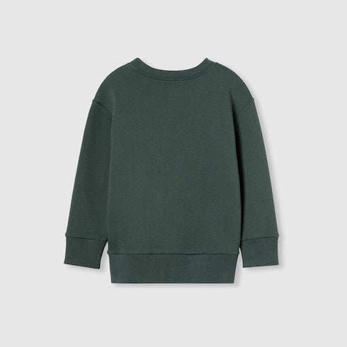 Children's cotton sweatshirt - green