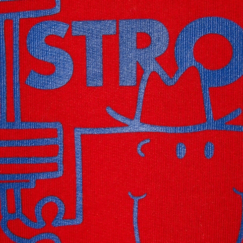 Children's cotton sweatshirt with print - red