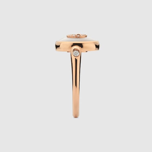 Gucci Interlocking diamond 18k ring - 18k rose gold