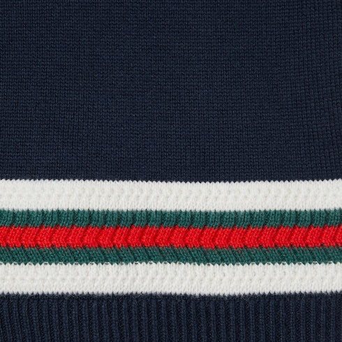 Baby cotton cardigan with Web - dark blue