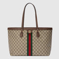 Ophidia GG Medium Tote - Beige & Ebony