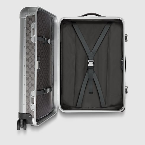 Gucci Porter medium trolley - grey and black Supreme