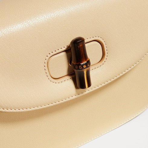 Gucci Bamboo 1947 small bag - light yellow leather