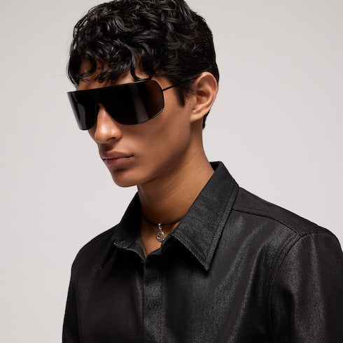 Mask frame sunglasses - black