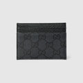 Gucci Essence Classic card case - black GG canvas